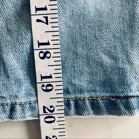 Vero Moda blue denim pencil skirt  button front size Small - Picture 5 of 7